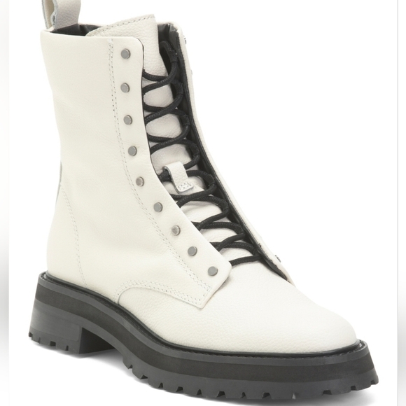 🔹️Dolce Vita🔹️ Off White  Ranier Combat Booties - Picture 2 of 7